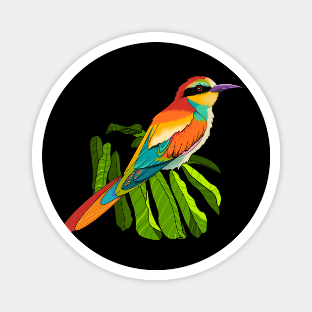 Bee Eater Bird Magnet by Renee Ciufo Illustration